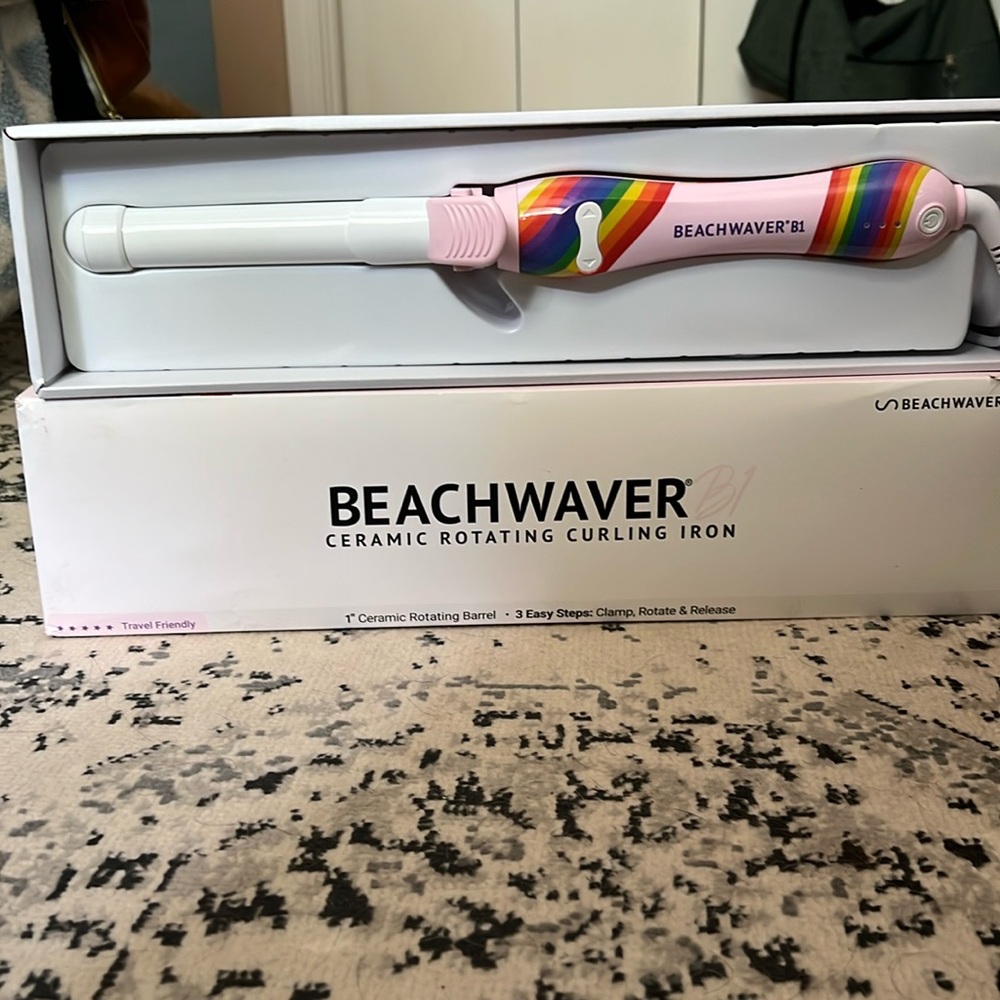 1” Beachwaver Ceramic Rotating Curling Iron 🌈Pride Edition